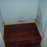 dampness to internal wall due to moisture in subfloor