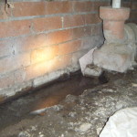 leak to plumbing in subfloor